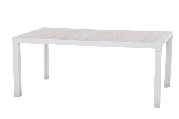 SIENA GARDEN Carlos/Corido Dining Set, Weiß/grau, Alu/Gardino®-Geflecht/Keramik, 180 X 100 Cm, Inkl. 4 Diningsessel 6 SIENA GARDEN Carlos/Corido Dining Set, Weiß/grau, Alu/Gardino®-Geflecht/Keramik, 180 X 100 Cm, Inkl. 4 Diningsessel – Bild 4