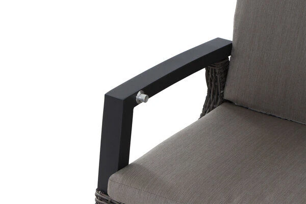 SIENA GARDEN Tirana/Corido Dining Set, Anthrazit/grau, Alu/Gardino®-Geflecht/Keramik, 205-265 X 103 X 76cm, Inkl. 8 Diningsessel 8 SIENA GARDEN Tirana/Corido Dining Set, Anthrazit/grau, Alu/Gardino®-Geflecht/Keramik, 205-265 X 103 X 76cm, Inkl. 8 Diningsessel – Bild 6