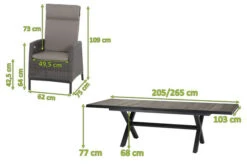 SIENA GARDEN Sincro/Amira Dining Set, Anthrazit/grau, Alu/Gardino®-Geflecht/Keramik, 200-260x103cm, Inkl. 6 Diningsessel, Verstellbar -Gartenladen 23855 5.jpg