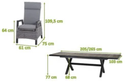 SIENA GARDEN Sincro/Solea Dining Set, Anthrazit/grau/blau, Alu/Gardino®-Geflecht/Keramik, 200-260x103cm, Inkl. 4 Diningsessel, Stufenlos Verstellbar 26 SIENA GARDEN Sincro/Solea Dining Set, Anthrazit/grau/blau, Alu/Gardino®-Geflecht/Keramik, 200-260x103cm, Inkl. 4 Diningsessel, Stufenlos Verstellbar -Gartenladen 23860 5.jpg