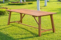 OUTFLEXX Esstischgarnitur, Natur/grau, FSC-Akazienholz/Textilene, 220x100 Cm, 8 Multipositionssessel, Geölt -Gartenladen 23881 09.jpg