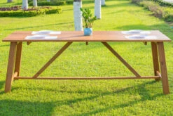 OUTFLEXX Esstischgarnitur, Natur/grau, FSC-Akazienholz/Textilene, 220x100 Cm, 8 Multipositionssessel, Geölt -Gartenladen 23881 12.jpg