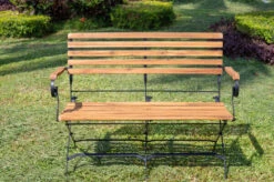 OUTFLEXX Sitzgruppe, Natur/schwarz, Stahl/FSC-Akazienholz, 120x80 Cm, 2 Klappstühle Mit Armlehnen, 2-Sitzer Bank, Pulverbeschichtet, Geölt 19 OUTFLEXX Sitzgruppe, Natur/schwarz, Stahl/FSC-Akazienholz, 120x80 Cm, 2 Klappstühle Mit Armlehnen, 2-Sitzer Bank, Pulverbeschichtet, Geölt -Gartenladen 23885 03.jpg