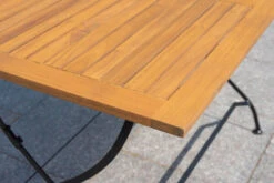 OUTFLEXX Sitzgruppe, Natur/schwarz, Stahl/FSC-Akazienholz, 120x80 Cm, 2 Klappstühle Mit Armlehnen, 2-Sitzer Bank, Pulverbeschichtet, Geölt 27 OUTFLEXX Sitzgruppe, Natur/schwarz, Stahl/FSC-Akazienholz, 120x80 Cm, 2 Klappstühle Mit Armlehnen, 2-Sitzer Bank, Pulverbeschichtet, Geölt -Gartenladen 23885 11.jpg