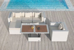 OUTFLEXX Loungemöbel-Set, Weiß, Polyrattan, Für 5 Personen, Inkl. Loungetisch, Wasserfeste Kissenbox -Gartenladen 2523 BOX D 3 CGI.jpg