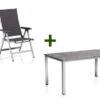 KETTLER Cubic/ Basic Plus Padded Esstischgarnitur, Silber/anthrazit, Alu/Textilene, Tisch 160x90 Cm, 4 Multipo -Gartenladen 28699 anth 01.jpg