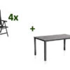 KETTLER Cubic/Basic Plus Padded Esstischgarnitur, Anthrazit, Alu/Kettalit/Textilene, 160x90 Cm, 4 Multipos -Gartenladen 28770 1.jpg