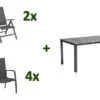 KETTLER Cubic/Legato Esstischgarnitur, Anthrazit, Alu/Kettalit/Textilene, 160x90 Cm, 4 Stapel/ 2 Multipos -Gartenladen 28784 1.jpg