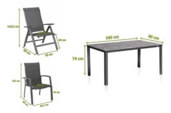 KETTLER Cubic/Legato Esstischgarnitur, Anthrazit, Alu/Kettalit/Textilene, 160x90 Cm, 4 Stapel/ 2 Multipos -Gartenladen 28784 5.jpg