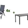 KETTLER Cubic Esstischgarnitur, Anthrazit, Alu/Kettalit/Textilene, 160x90 Cm, 4 Multipos 1 KETTLER Cubic Esstischgarnitur, Anthrazit, Alu/Kettalit/Textilene, 160x90 Cm, 4 Multipos -Gartenladen 28785 1.jpg