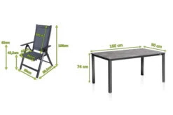 KETTLER Cubic Esstischgarnitur, Anthrazit, Alu/Kettalit/Textilene, 160x90 Cm, 4 Multipos 14 KETTLER Cubic Esstischgarnitur, Anthrazit, Alu/Kettalit/Textilene, 160x90 Cm, 4 Multipos -Gartenladen 28785 5.jpg