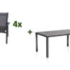 KETTLER Cubic Esstischgarnitur, Anthrazit, Alu/Kettalit/Textilene, 160x90 Cm, 4 Stapelsessel -Gartenladen 28787 1.jpg
