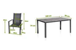 KETTLER Cubic Esstischgarnitur, Anthrazit, Alu/Kettalit/Textilene, 160x90 Cm, 4 Stapelsessel 14 KETTLER Cubic Esstischgarnitur, Anthrazit, Alu/Kettalit/Textilene, 160x90 Cm, 4 Stapelsessel -Gartenladen 28787 5.jpg