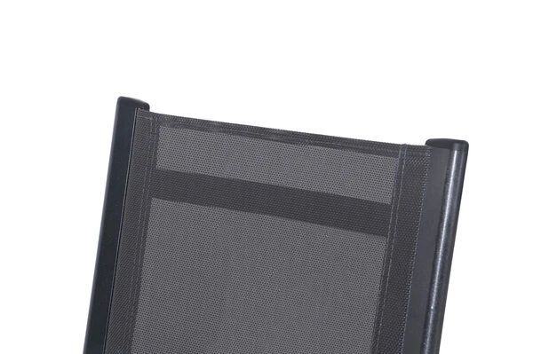 KETTLER Cubic Esstischgarnitur, Anthrazit, Alu/Kettalit/Textilene, 160x90 Cm, 4 Stapelsessel 9 KETTLER Cubic Esstischgarnitur, Anthrazit, Alu/Kettalit/Textilene, 160x90 Cm, 4 Stapelsessel – Bild 7