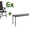 KETTLER Cubic/Basic Plus Padded Esstischgarnitur, Anthrazit, Alu/HPL/Textilene, 140/210x70 Cm, 6 Multipos -Gartenladen 28838 01.jpg