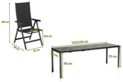 KETTLER Cubic/Basic Plus Padded Esstischgarnitur, Anthrazit, Alu/HPL/Textilene, 140/210x70 Cm, 6 Multipos 15 KETTLER Cubic/Basic Plus Padded Esstischgarnitur, Anthrazit, Alu/HPL/Textilene, 140/210x70 Cm, 6 Multipos -Gartenladen 28838 05.jpg