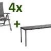 KETTLER Cubic/Altura Esstischgarnitur, Anthrazit, Alu/HPL/Textilene, 140/210x70 Cm, 4 Multipos -Gartenladen 28845 01.jpg