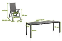 KETTLER Cubic/Altura Esstischgarnitur, Anthrazit, Alu/HPL/Textilene, 140/210x70 Cm, 4 Multipos -Gartenladen 28845 05.jpg