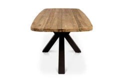 OUTFLEXX Belgium/Malaga Set, Anthrazit/flanelle, Recycled Teak/Alu/Sunbrella, 220x100cm, 8 Sessel, Rustikal Gebürstet, Verstellbare Rückenlehne -Gartenladen 28885 04.jpg