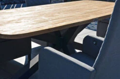 OUTFLEXX Belgium/Malaga Set, Anthrazit/flanelle, Recycled Teak/Alu/Sunbrella, 220x100cm, 8 Sessel, Rustikal Gebürstet, Verstellbare Rückenlehne -Gartenladen 28885 12.JPG