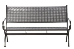 MBM Bank Romeo, Marone, Schmiedeeisen Verzinkt, Pulverbeschichtet, 3-Sitzer, 171x101x68 Cm 8 MBM Bank Romeo, Marone, Schmiedeeisen Verzinkt, Pulverbeschichtet, 3-Sitzer, 171x101x68 Cm -Gartenladen 2 10896.jpg