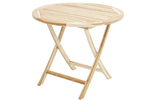 Klapptisch Lexington Aus ECO-Teakholz Von Ploß, Rund, 4 Klapptisch Lexington Aus ECO-Teakholz Von Ploß, Rund, – Bild 2