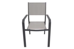 VILLANA Gartenstuhl, Anthrazit/grau, Aluminium/Textil, 58 X 57 X 90 Cm, Stapelbar -Gartenladen 2 13403.jpg