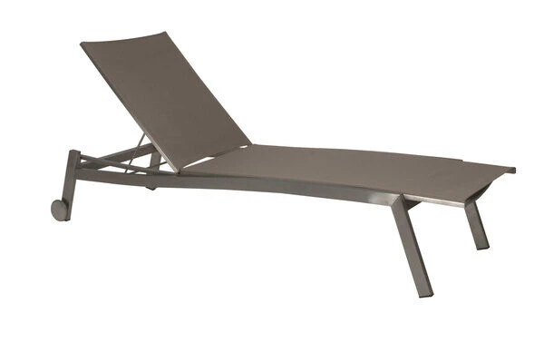 STERN Allround Rollenliege, Silber/taupe, Edelstahl/Textil, 200x71x38 Cm, Verstellbare Rückenlehne 4 STERN Allround Rollenliege, Silber/taupe, Edelstahl/Textil, 200x71x38 Cm, Verstellbare Rückenlehne – Bild 2