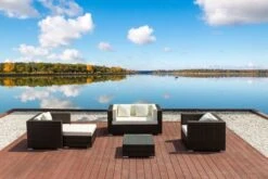 OUTFLEXX Loungemöbel-Set, Polyrattan, Braun Marmoriert, 5 Pers, Wasserfeste Kissenbox, Inkl. Beistelltisch 13 OUTFLEXX Loungemöbel-Set, Polyrattan, Braun Marmoriert, 5 Pers, Wasserfeste Kissenbox, Inkl. Beistelltisch -Gartenladen 2 16066 BOX B.jpg