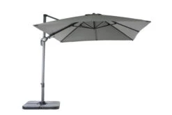 OUTFLEXX Ampelschirm, Anthrazit, Pulverbesch. Aluminium, 300x300 Cm, Inkl. Plattenständer, Twist-Funktion -Gartenladen 2 16109.jpg