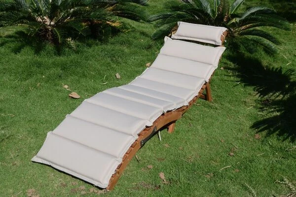 Ploß Sonnenliege, FSC-Akazie/Polyester, 186 X 55 X 21 Cm, Inkl. Auflage 4 Ploß Sonnenliege, FSC-Akazie/Polyester, 186 X 55 X 21 Cm, Inkl. Auflage – Bild 2