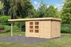 KARIBU Gartenhaus Retola 4, Fichtenholz 19 Mm, Inkl. Anbauschrank -Gartenladen 2 18001 3.jpg