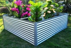 OUTFLEXX Eck-Hochbeet, Silber, Zincalume, 270x270x90x84cm -Gartenladen 2 18173.jpg