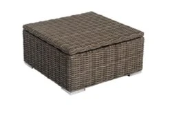 OUTFLEXX Hocker, Grau, Polyrattan, 70 X 70 X 35 Cm, Verstellbare Sitzfläche, Wasserfeste Kissenbox -Gartenladen 2 18362 4 BOX.jpg