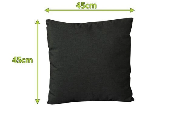 OUTFLEXX Dekokissen, Sooty, Sunbrella, 45 X 45 Cm, Mit Reißverschluss 4 OUTFLEXX Dekokissen, Sooty, Sunbrella, 45 X 45 Cm, Mit Reißverschluss – Bild 2