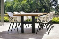 HARTMAN Yasmani Esstisch, Carbon Black/vintage Brown, Alu/Teak, 240x100cm 10 HARTMAN Yasmani Esstisch, Carbon Black/vintage Brown, Alu/Teak, 240x100cm -Gartenladen 2 18688.jpg