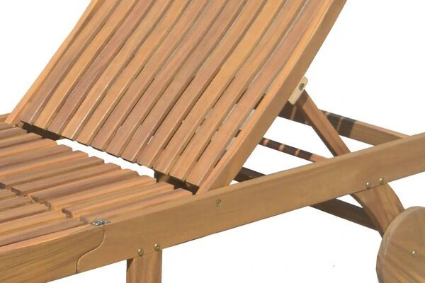 OUTFLEXX Sonnenliege, Natur, FSC-Akazienholz, 197 X 71,5 X 35 Cm, Mit Rollen 6 OUTFLEXX Sonnenliege, Natur, FSC-Akazienholz, 197 X 71,5 X 35 Cm, Mit Rollen – Bild 4