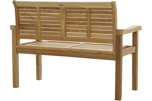 Ploß Zweisitzer Landhausbank York, Premium-Teak, Natur, 120x64x95 Cm 4 Ploß Zweisitzer Landhausbank York, Premium-Teak, Natur, 120x64x95 Cm – Bild 2