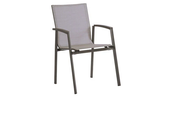 STERN New Top Stapelsessel, Anthrazit/silber, Aluminium/Textil, 65x57x89 Cm, Pulverbeschichtet, Stapelbar 3 STERN New Top Stapelsessel, Anthrazit/silber, Aluminium/Textil, 65x57x89 Cm, Pulverbeschichtet, Stapelbar