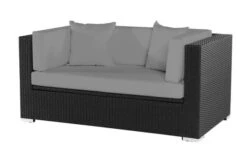 OUTFLEXX 2-Sitzer Sofa, Schwarz, Polyrattan 152x85x70cm, Inkl. Polster Und Wasserfeste Kissenbox 8 OUTFLEXX 2-Sitzer Sofa, Schwarz, Polyrattan 152x85x70cm, Inkl. Polster Und Wasserfeste Kissenbox -Gartenladen 2 2392 2 BOX.jpg