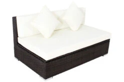 OUTFLEXX 2-Sitzer Mittelelement, Braun, Polyrattan, 140x85x70cm, Inkl. Polster, Wasserfeste Kissenbox -Gartenladen 2 2393 16 BOX.jpg