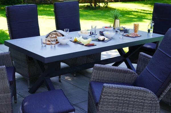 Ploß Esstisch Canberra, Anthrazit, Aluminium/Keramik Glas, 202 X 95 Cm 3 Ploß Esstisch Canberra, Anthrazit, Aluminium/Keramik Glas, 202 X 95 Cm