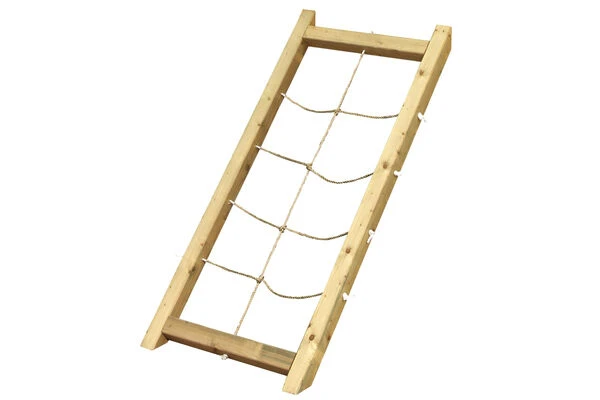 KARIBU Benjamin Stelzenhaus, Naturbelassen, Nordische Fichte, 198x244x309cm, Mit Rutsche Rot Und Netzrampe 5 KARIBU Benjamin Stelzenhaus, Naturbelassen, Nordische Fichte, 198x244x309cm, Mit Rutsche Rot Und Netzrampe – Bild 3