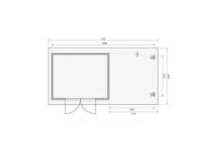 KARIBU Gartenhaus Bastrup 7 , Anthrazit, Fichtenholz 28mm, 674 X 297 X 222 Cm, Pultdach, Anbau 3m Mit Rückwand -Gartenladen 30566 10 06.jpg