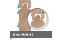 KARIBU Gartenhaus Bastrup4 , Naturbelassen, Fichtenholz 28mm, 554,5 X 297 X 222 Cm, Pultdach, Anbau 3m Mit Rückwand -Gartenladen 30566 5 08.jpg