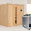 KARIBU Sodin Sauna , Naturbelassen, Fichte, 196x170x198 Cm, Fronteinstieg, Energiespartür, Ofen 4,5 KW Ext. Strg. Easy -Gartenladen 30675 2 01.jpg