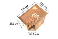 KARIBU Svea Sauna , Naturbelassen, Fichte, 224x160x202 Cm, Energiespartür U. Kranz,Ofen 4,5 KW Integr. Strg. 15 KARIBU Svea Sauna , Naturbelassen, Fichte, 224x160x202 Cm, Energiespartür U. Kranz,Ofen 4,5 KW Integr. Strg. -Gartenladen 30734 1 05.jpg