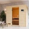KARIBU Selena Sauna , Naturbelassen, Fichte, 195x145x187 Cm,SETOfen 4,5 KW Ext. Strg. Easy -Gartenladen 30761 2 01.jpg
