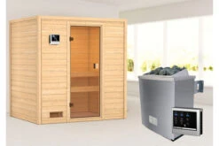 KARIBU Selena Sauna , Naturbelassen, Fichte, 195x145x187 Cm,SETOfen 4,5 KW Ext. Strg. Easy -Gartenladen 30761 2 02.jpg