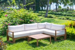 OUTFLEXX Ecklounge, Hellgrau, FSC-Akazienholz/Textil, Für 5 Personen, Inkl. Tisch Und Polster -Gartenladen 30791 02.jpg